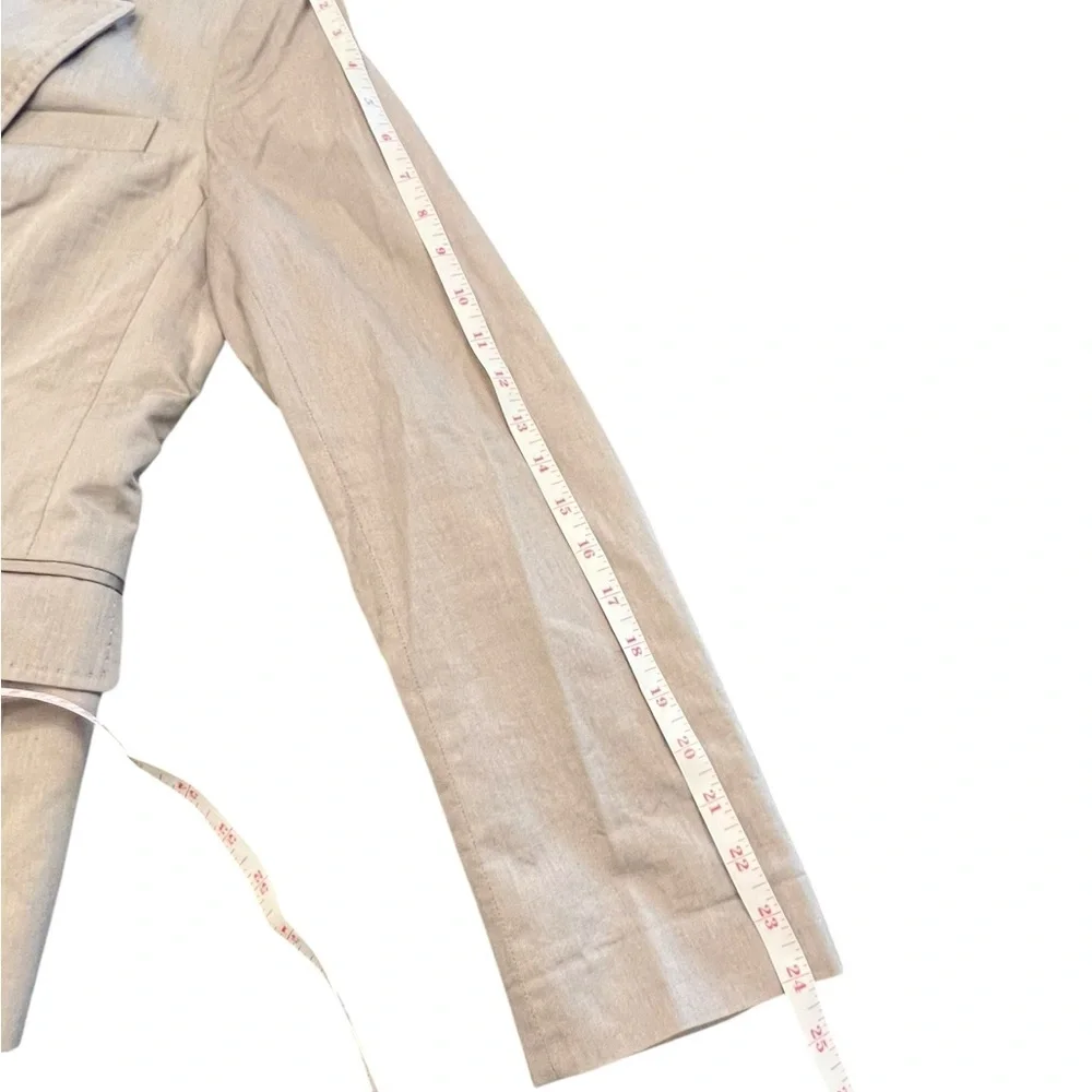 J Crew Schoolboy Tan Blazer‎ Womens Cotton 1-Button 8 Pink Lining Fitted Preppy